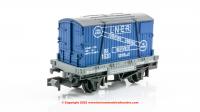 NR-23 Peco Conflat with Container - LNER Furniture Removals